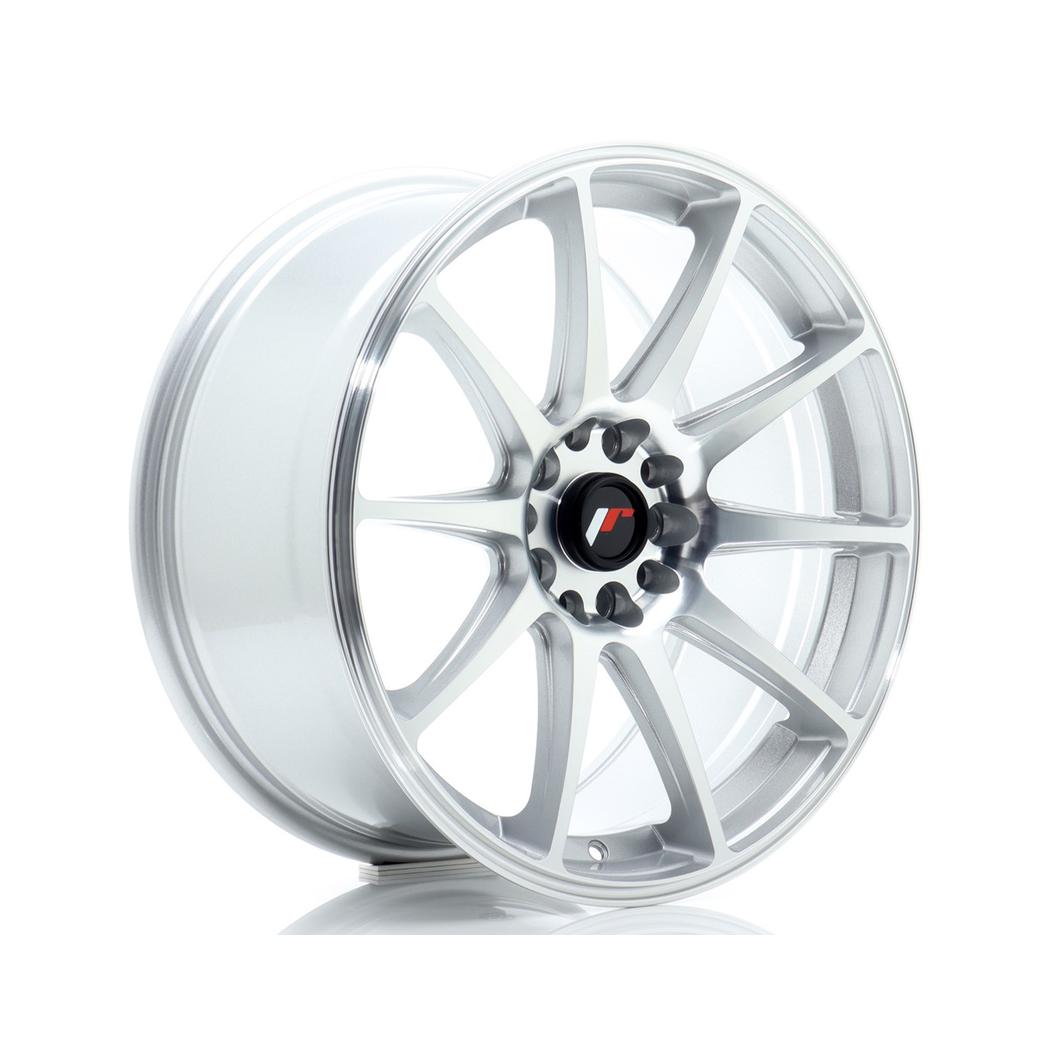 Japan Racing JR11 Alloy Wheel 18x8.5 ET40 5x112 5x114.3 Silver 72.6mm CB