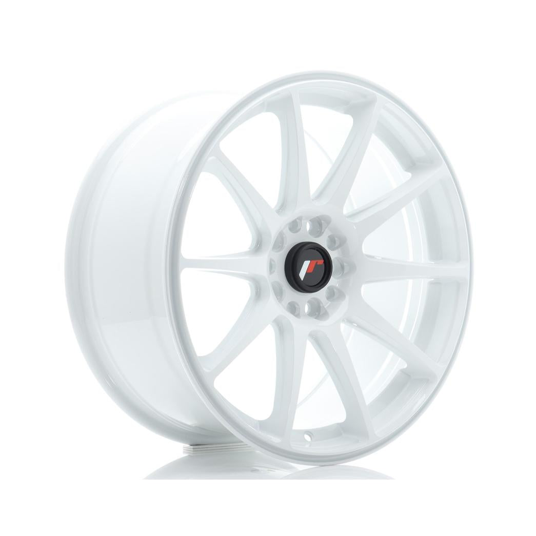 Japan Racing JR11 Alloy Wheel 18x8.5 ET40 5x112 5x114.3 White 72.6mm CB