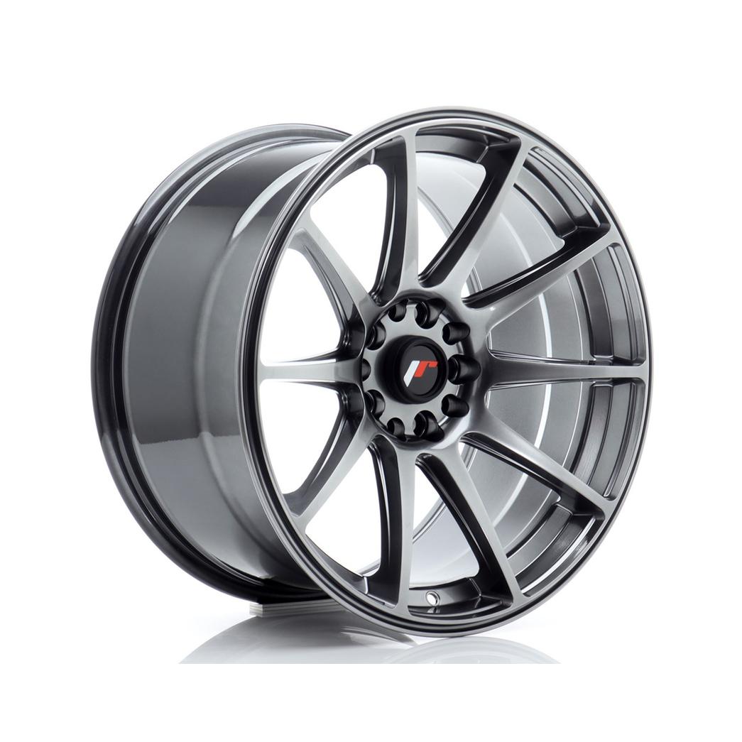 Japan Racing JR11 Alloy Wheel 18x9.5 ET22 5x114.3 5x120 Hyper Black 72.6mm CB