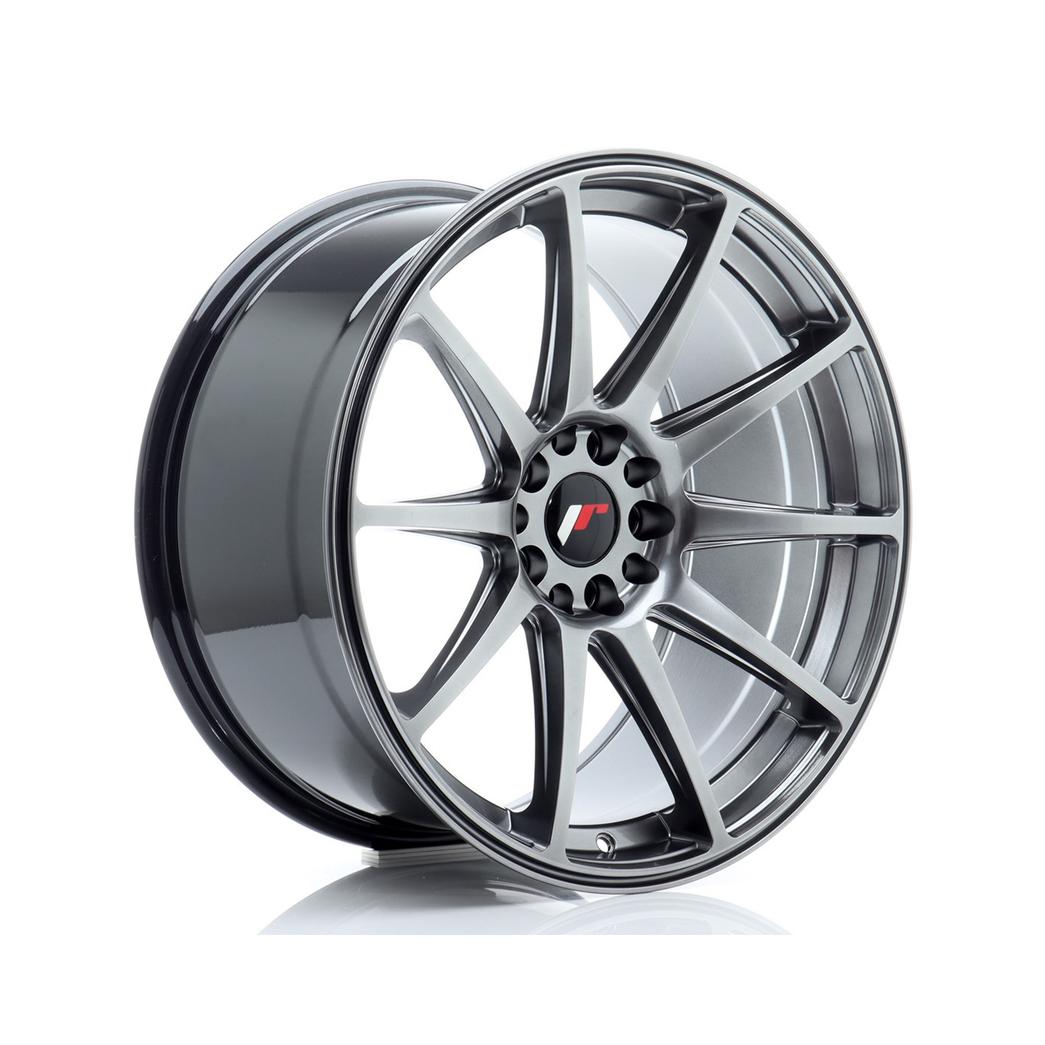 Japan Racing JR11 Alloy Wheel 19x9.5 ET22 5x114.3 5x120 Hyper Black 72.6mm CB