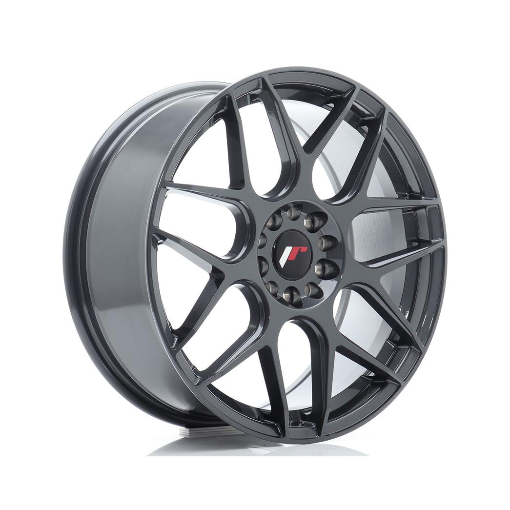 Japan Racing JR18 Alloy Wheel 18x7.5 ET40 5x112 5x114.3 Hyper Gray 72.6mm CB