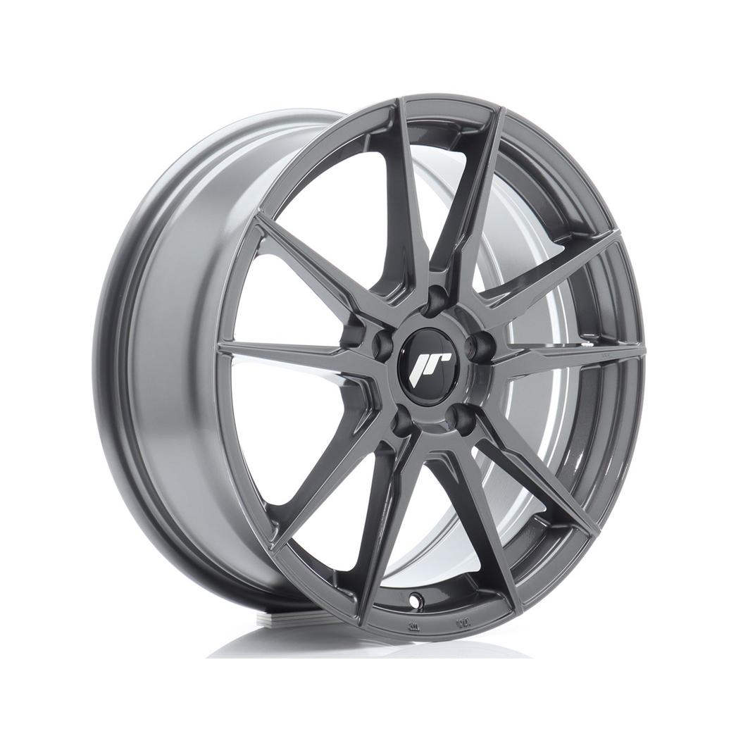 Japan Racing JR21 Alloy Wheel 17x7 ET40 5x100 Hyper Gray 67.1mm CB