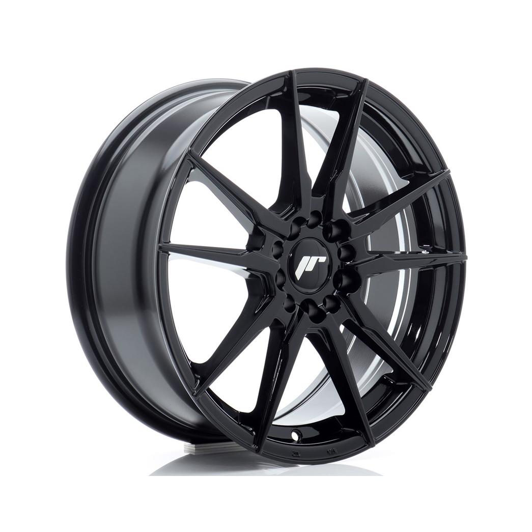 Japan Racing JR21 Alloy Wheel 17x7 ET40 5x108 5x112 Black 66.6mm CB