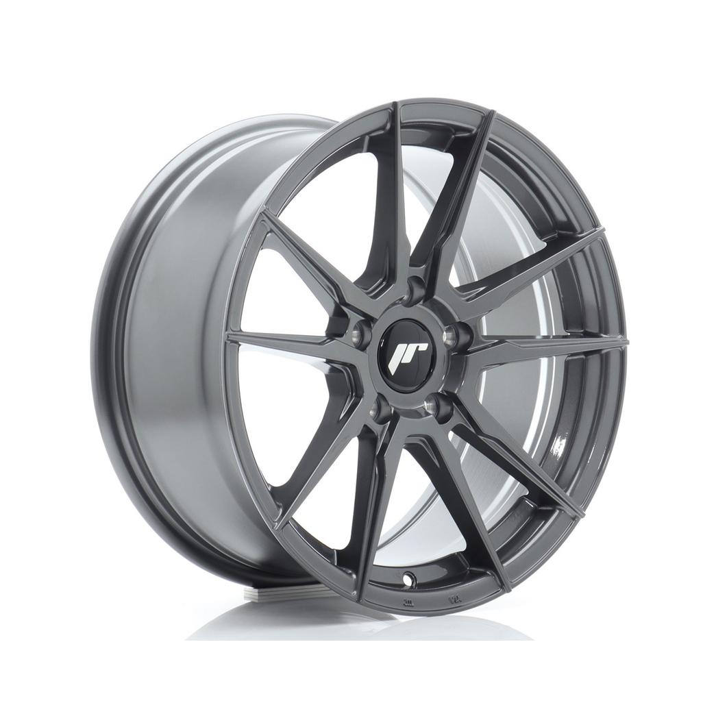 Japan Racing JR21 Alloy Wheel 17x8 ET35 5x120 Hyper Gray 72.6mm CB