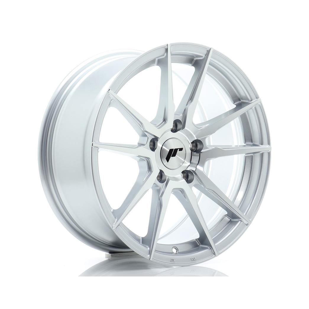 Japan Racing JR21 Alloy Wheel 17x8 ET35 5x100 Silver 67.1mm CB