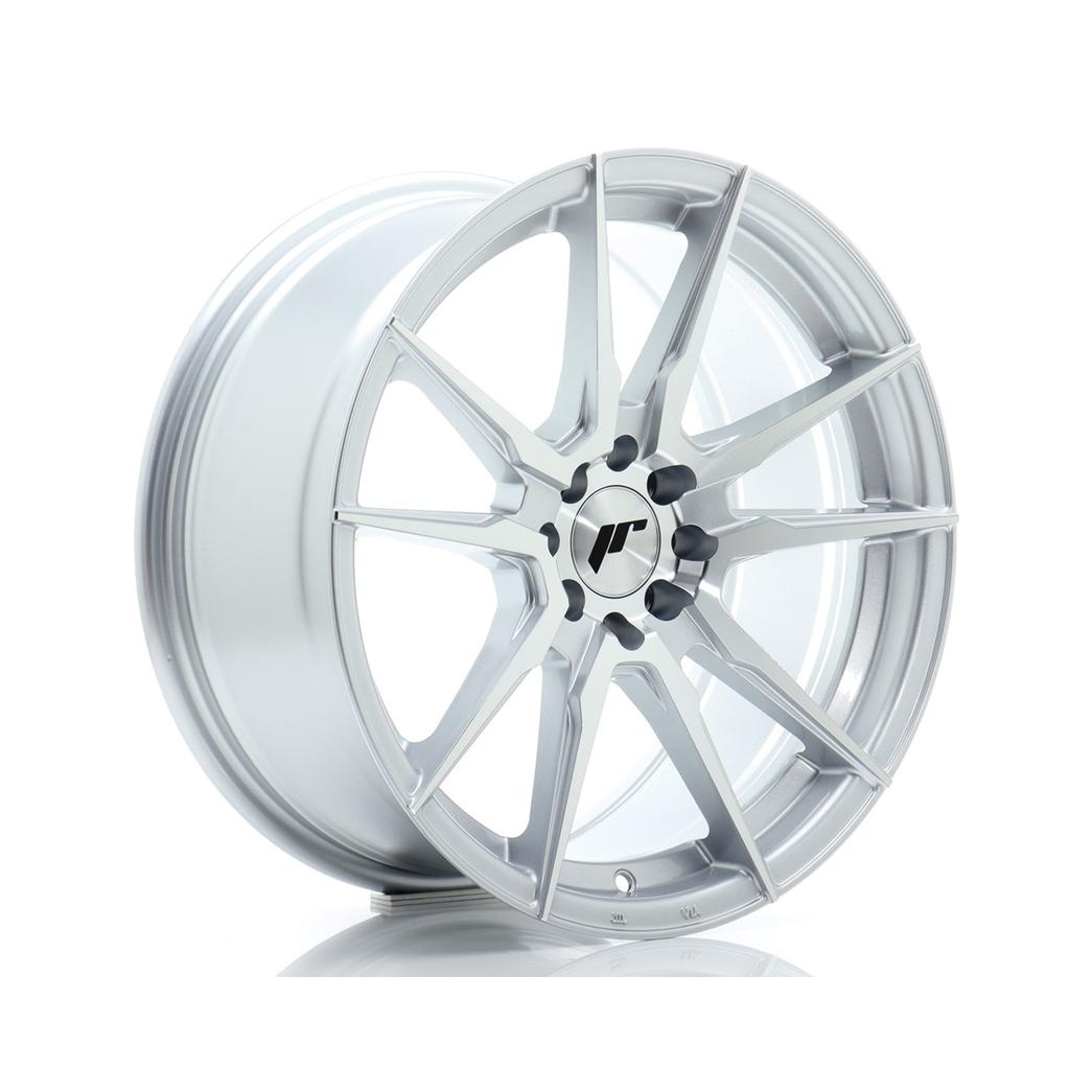 Japan Racing JR21 Alloy Wheel 17x8 ET25 4x100 4x108 Silver 67.1mm CB