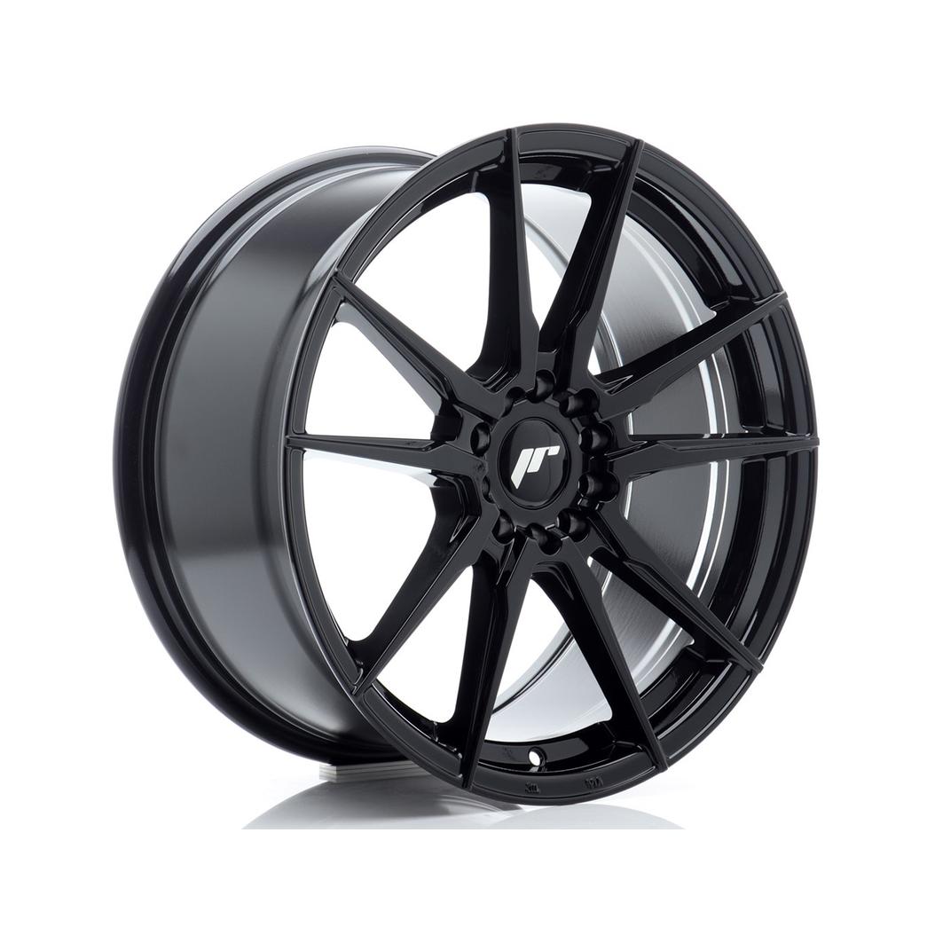 Japan Racing JR21 Alloy Wheel 18x8.5 ET35 5x100 5x120 Black 72.6mm CB
