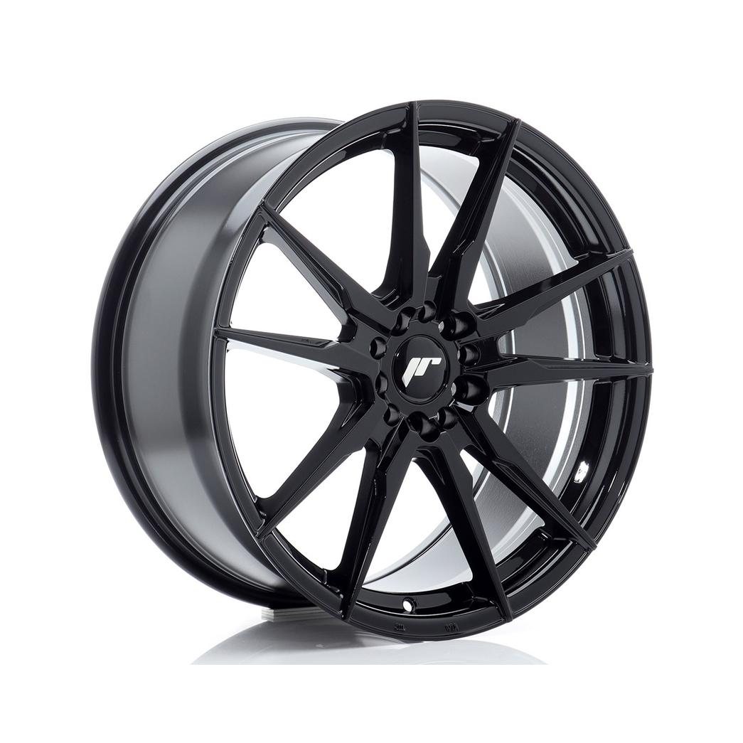 Japan Racing JR21 Alloy Wheel 19x8.5 ET45 5x112 5x114.3 Black 72.6mm CB