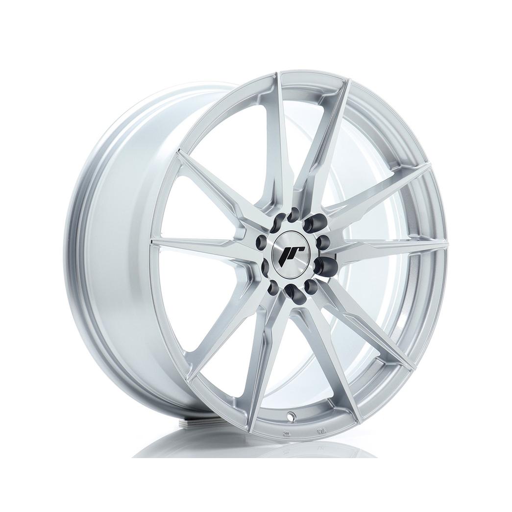 Japan Racing JR21 Alloy Wheel 19x8.5 ET45 5x112 5x114.3 Silver 72.6mm CB