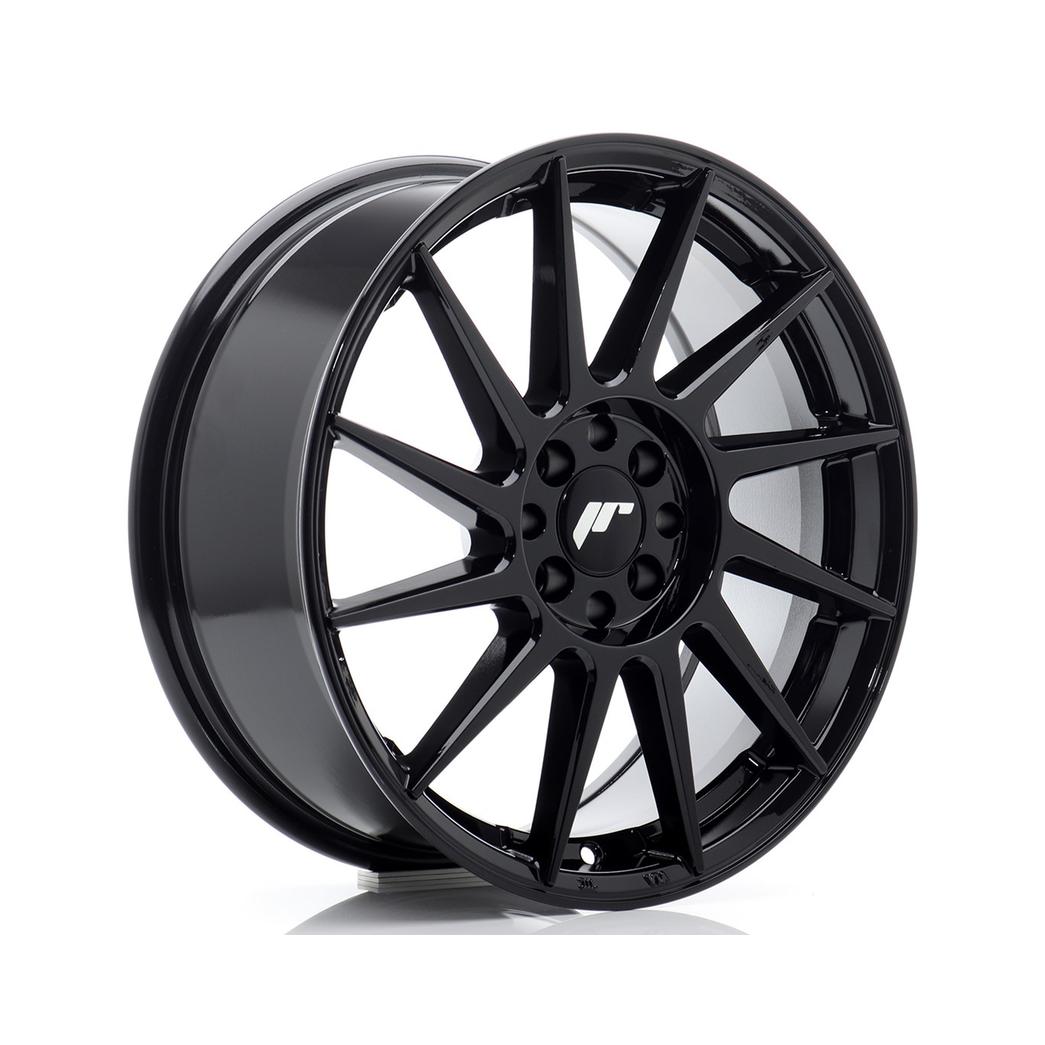Japan Racing JR22 Alloy Wheel 17x7 ET40 5x100 5x114.3 Black 67.1mm CB