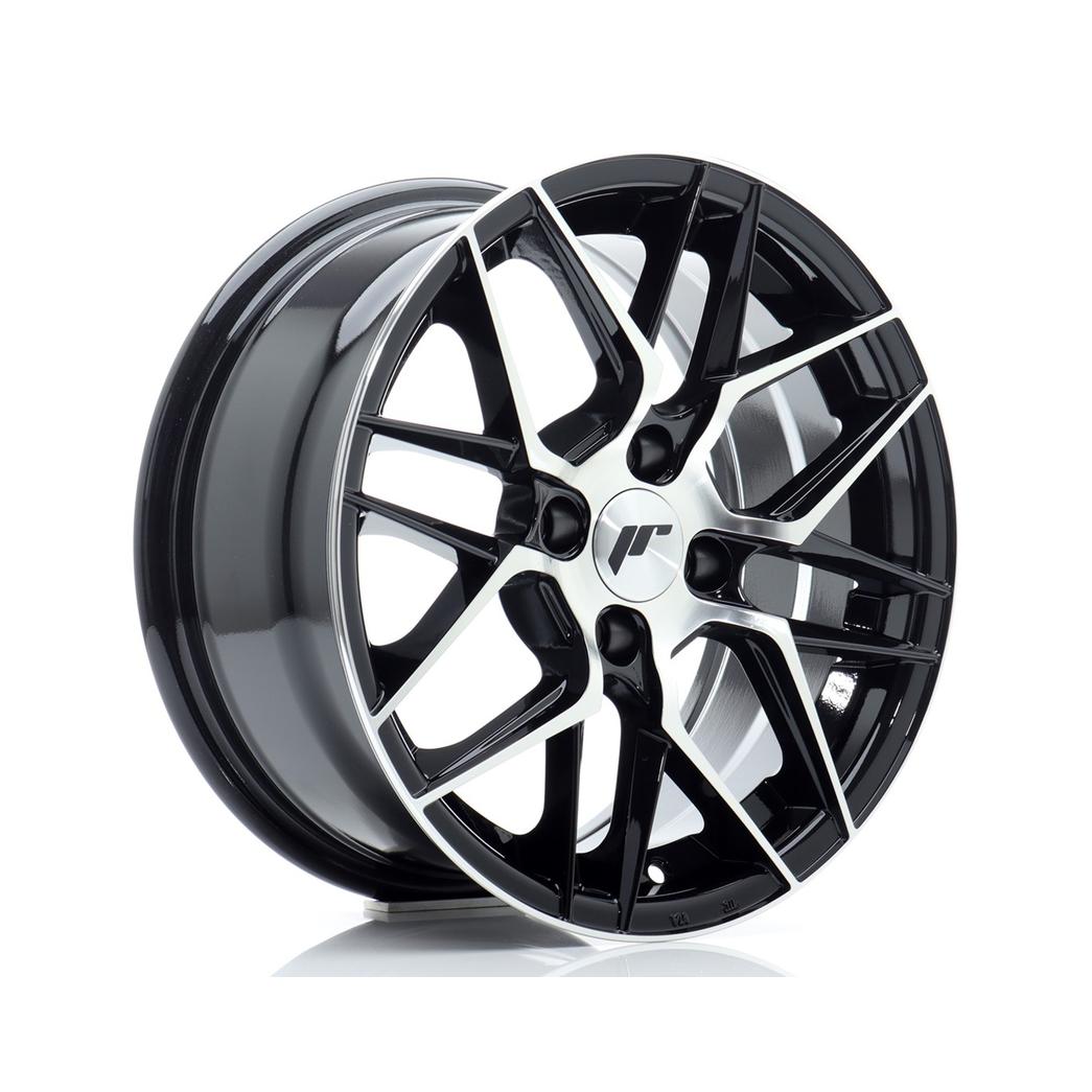 Japan Racing JR28 Alloy Wheel 15x7 ET25 4x100 Gloss Black Machined 67.1mm CB