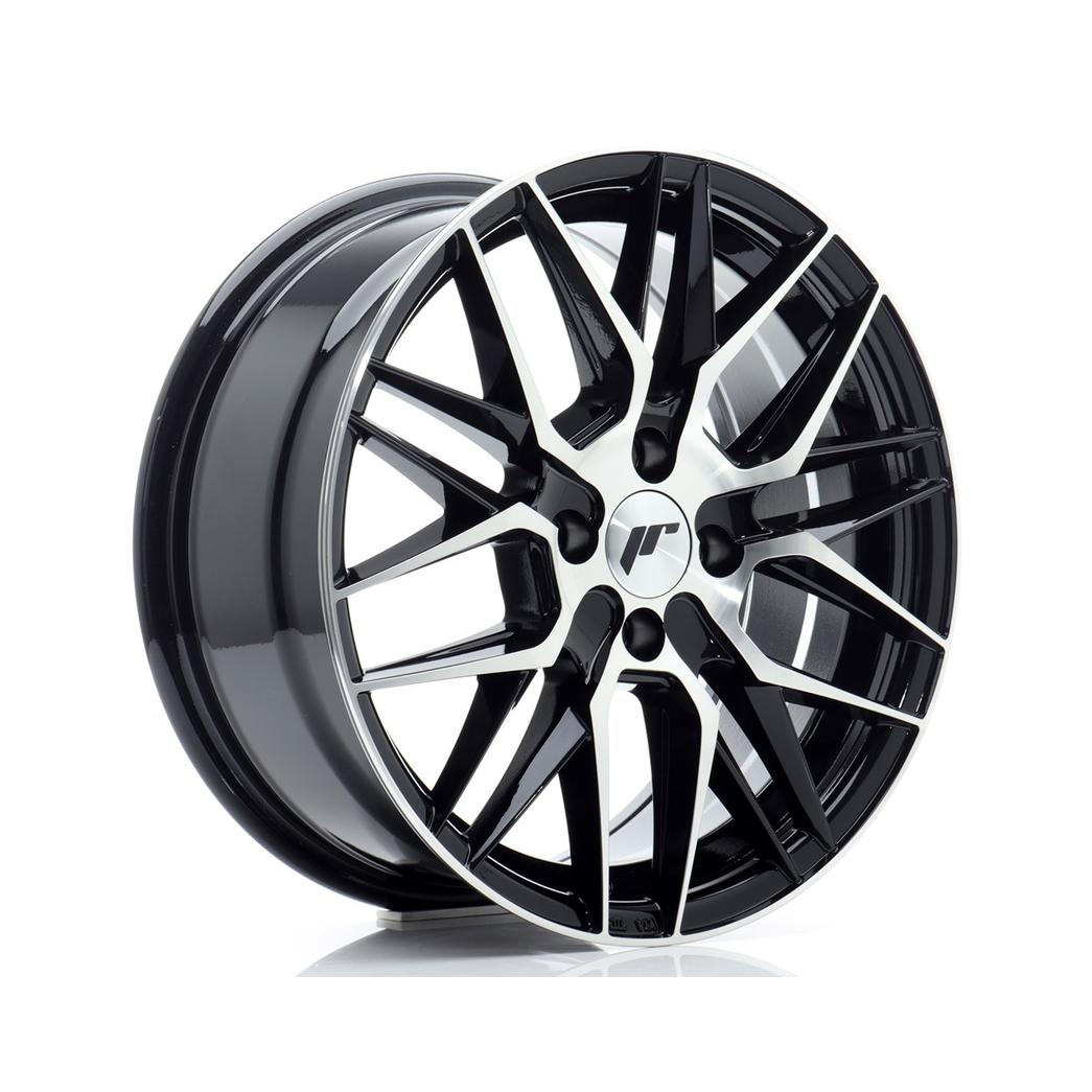 Japan Racing JR28 Alloy Wheel 16x7 ET40 4x100 Gloss Black Machined 67.1mm CB