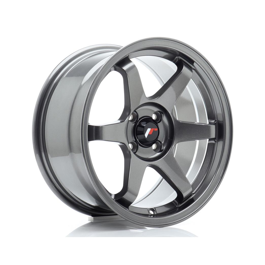 Japan Racing JR3 Alloy Wheel 16x8 ET25 4x100 Gun metal 67.1mm CB