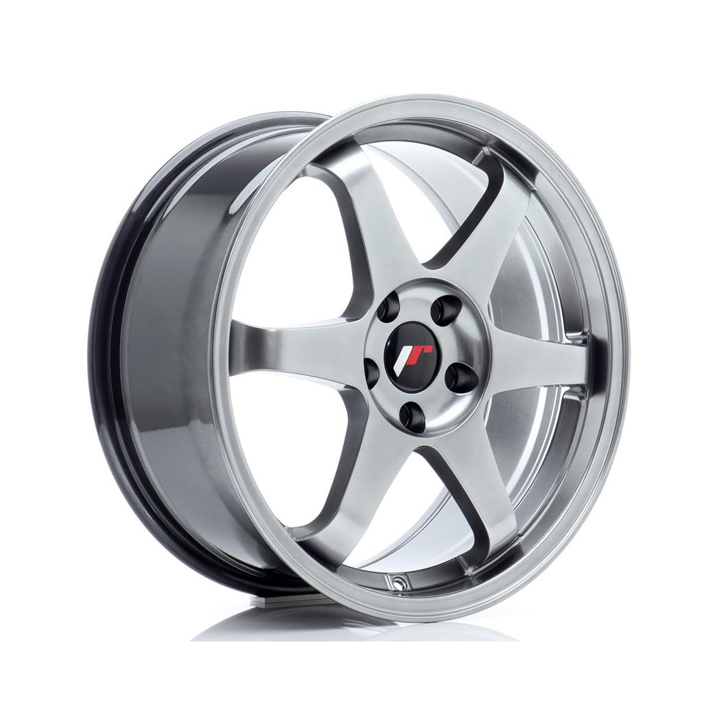 Japan Racing JR3 Alloy Wheel 18x8 ET40 5x100 Hyper Black 67.1mm CB