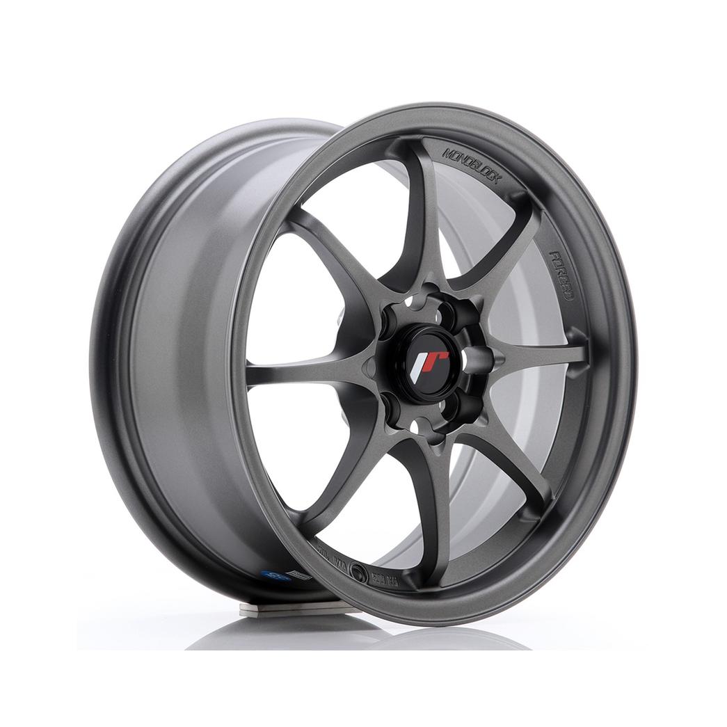 Japan Racing JR5 Alloy Wheel 15x7 ET35 4x100 Gun Metal Machined 73.1mm