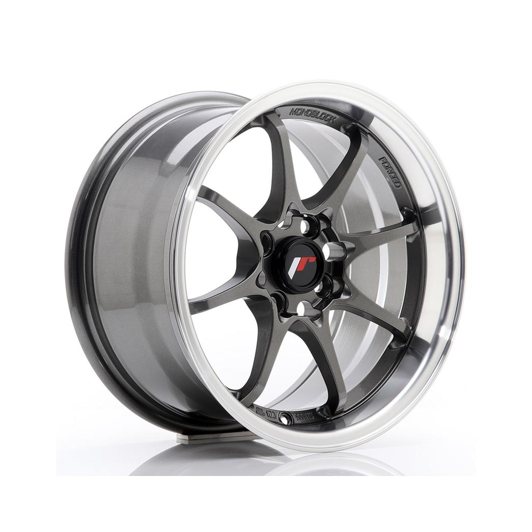 Japan Racing JR5 Alloy Wheel 15x8 ET28 4x100 Gun Metal 73.1mm CB
