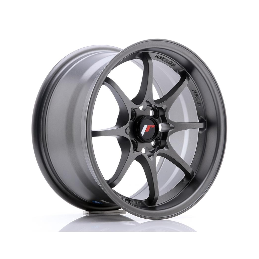Japan Racing JR5 Alloy Wheel 15x8 ET28 4x100 Gun Metal Machined 73.1mm CB