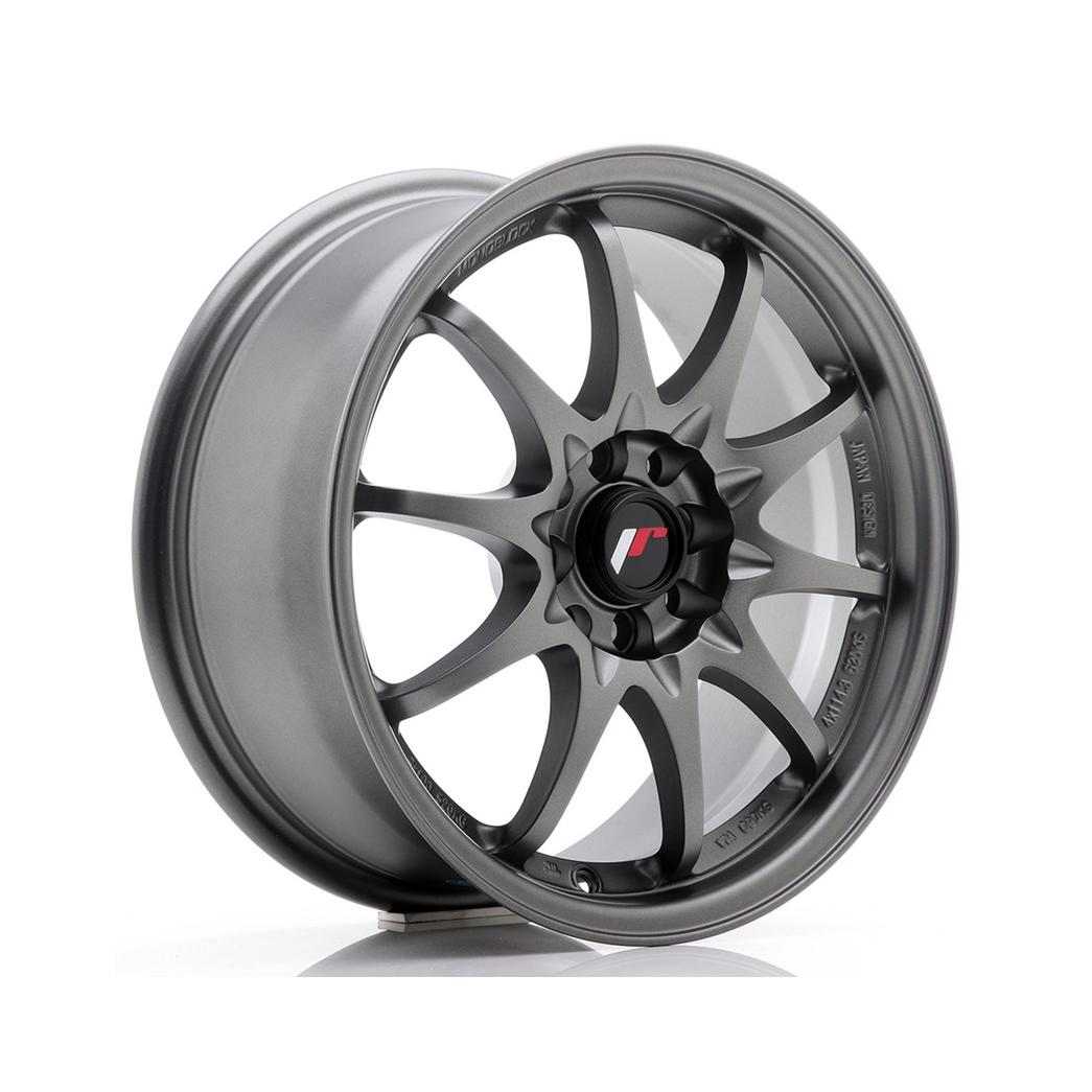 Japan Racing JR5 Alloy Wheel 16x7 ET30 4x100 4x108 Gun Metal Machined 73.1mm CB