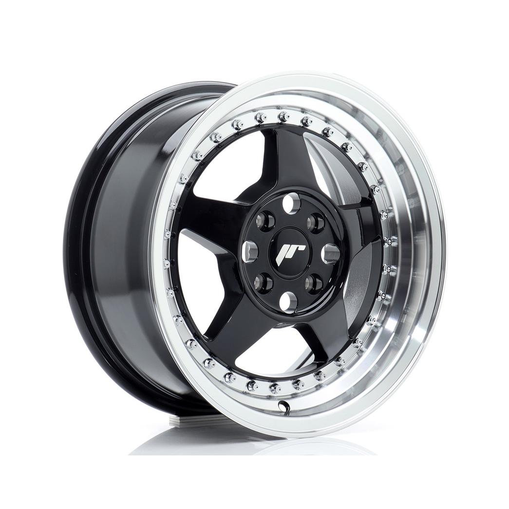 Japan Racing JR6 Alloy Wheel 15x7 ET35 4x100 Gloss Black 67.1mm CB