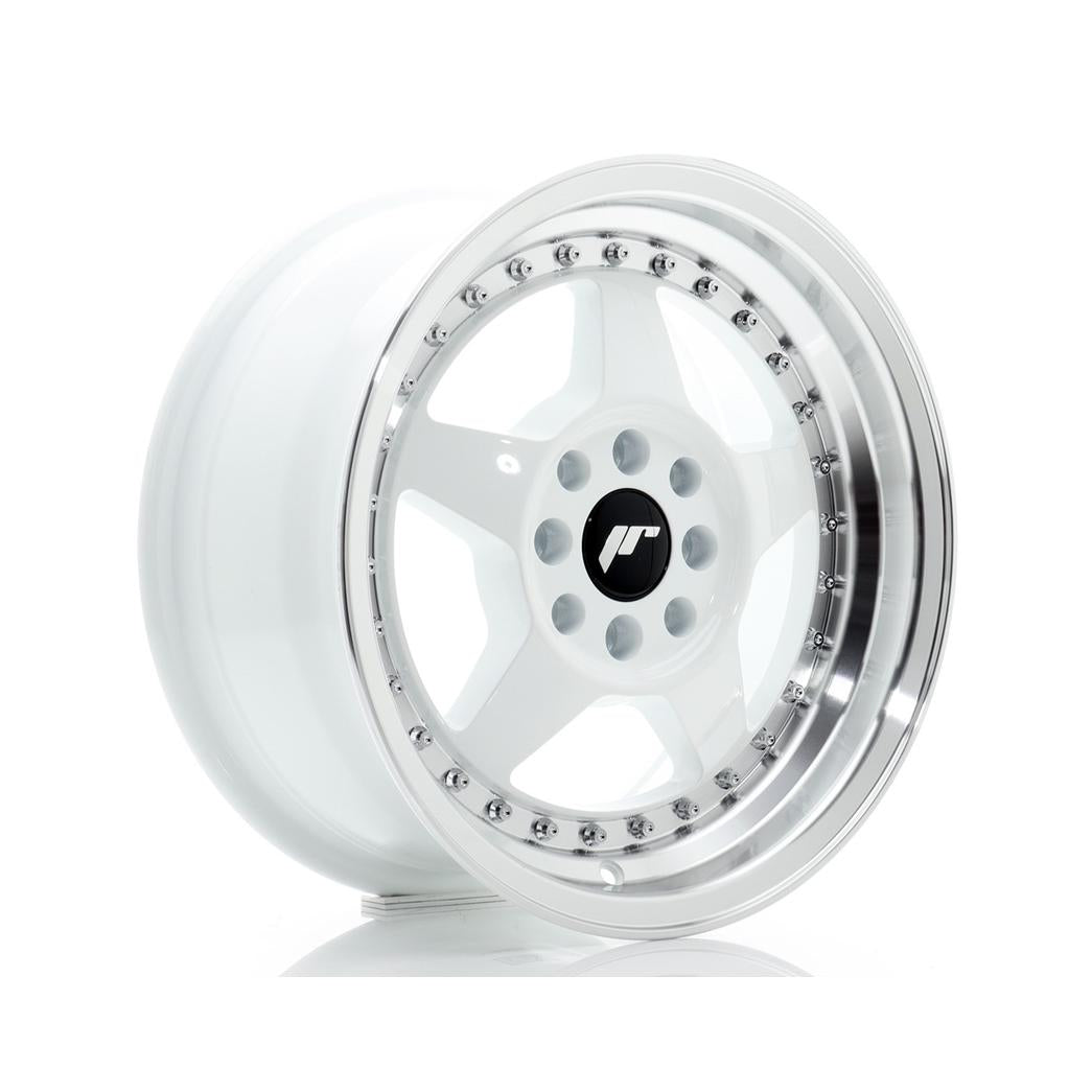 Japan Racing JR6 Alloy Wheel 15x7 ET25 4x100 4x108 White 67.1mm CB