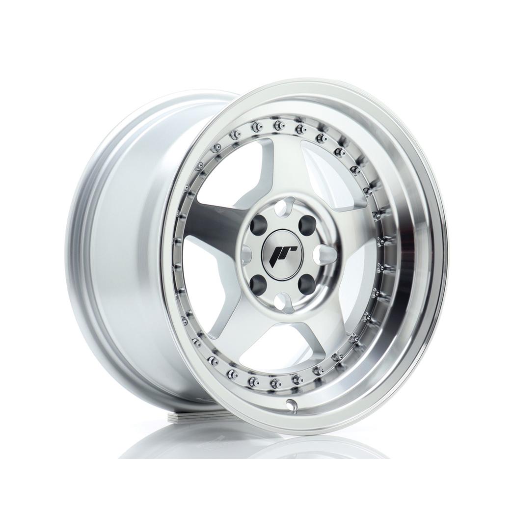 Japan Racing JR6 Alloy Wheel 15x8 ET25 4x100 Silver 67.1mm CB