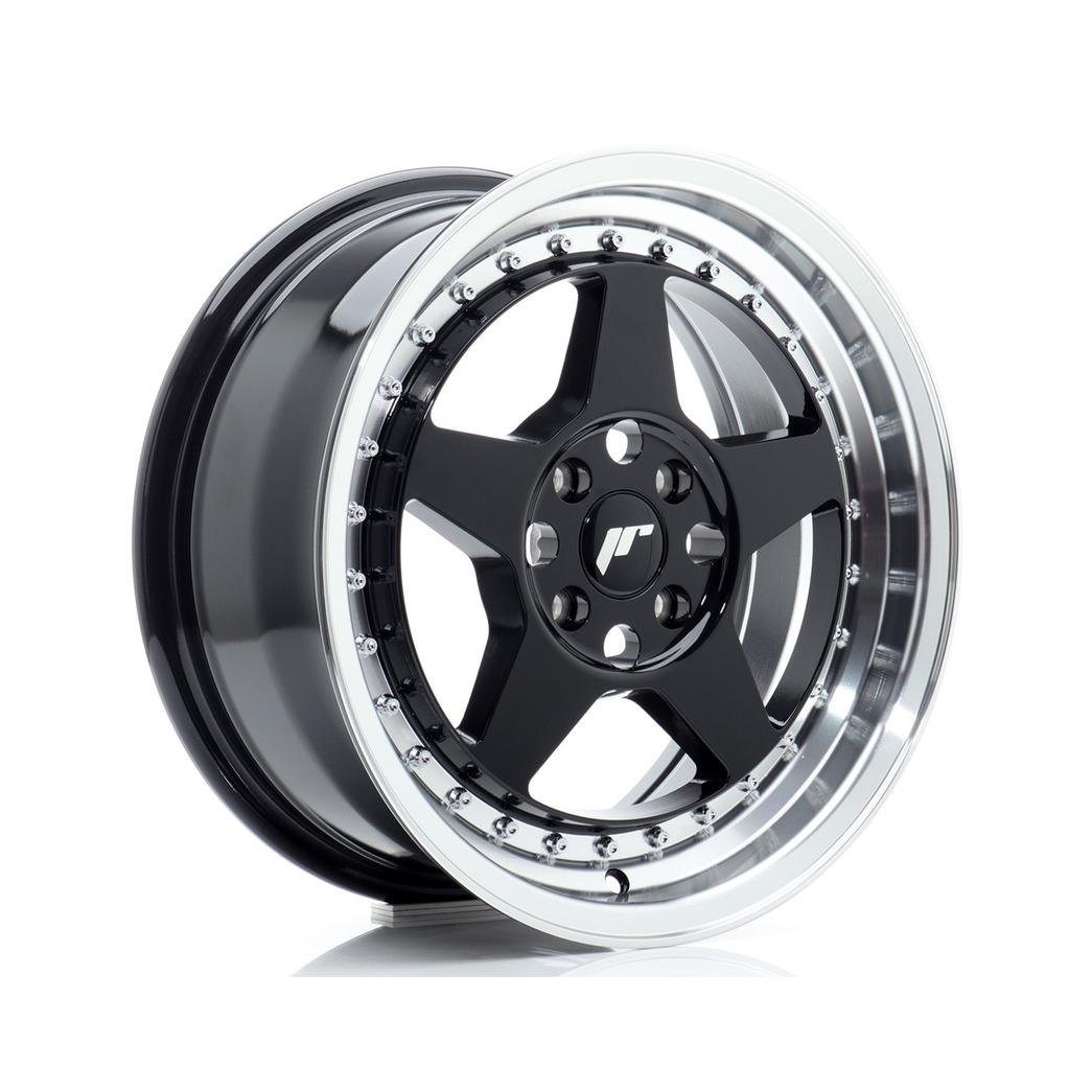Japan Racing JR6 Alloy Wheel 16x7 ET35 4x100 Gloss Black 67.1mm CB