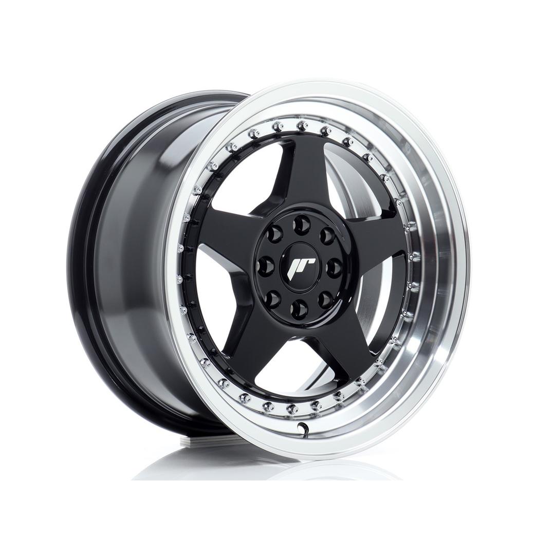 Japan Racing JR6 Alloy Wheel 16x8 ET25 4x100 4x108 Black 67.1mm CB