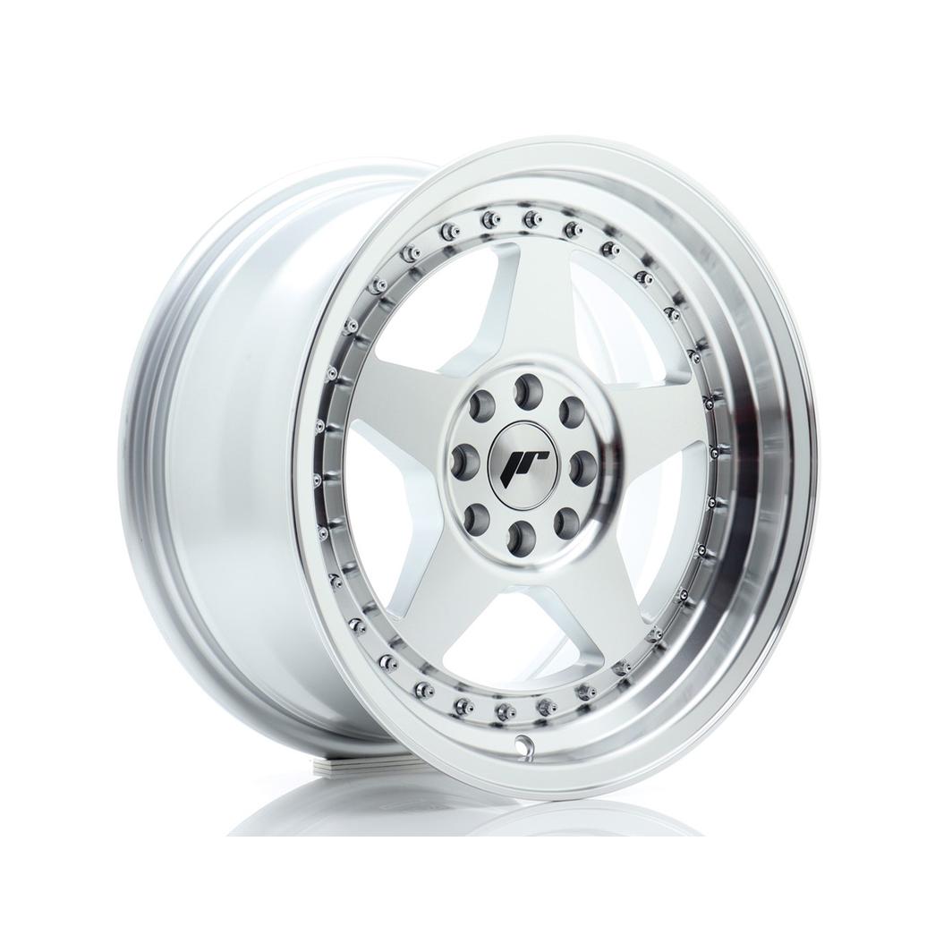Japan Racing JR6 Alloy Wheel 16x8 ET25 4x100 4x108 Silver 67.1mm CB