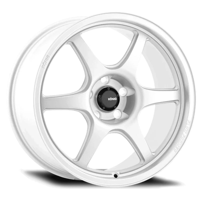 Konig Hexaform Alloy Wheel 18x8.5 ET43 5x114.3 Gloss White 73.1mm CB