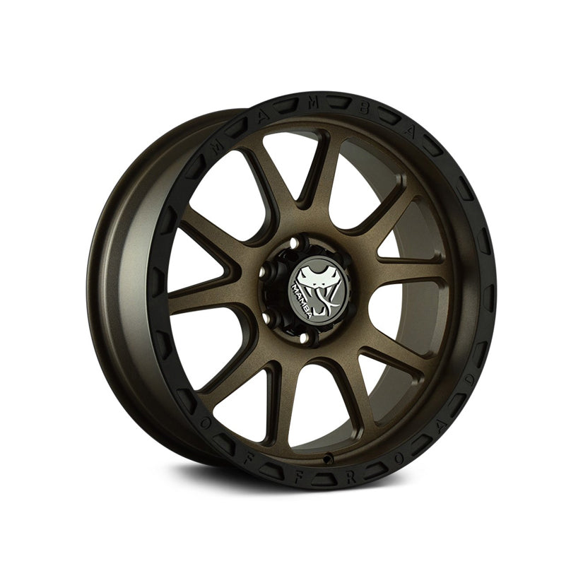 Mamba M27 Alloy Wheel 17x9 ET12 5x139.7 Stippled Matte Bronze Black Lip 108.1mm CB
