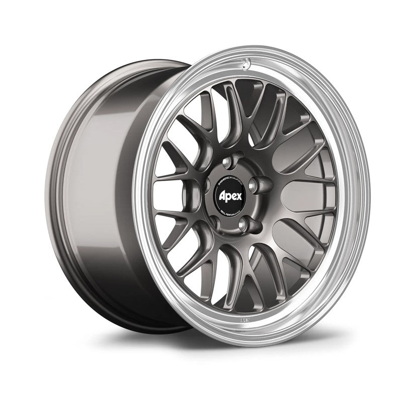 Apex ML-10RT Alloy Wheel 17x9.5 ET35 5x120 Anthracite With Machined Lip 72.56mm CB