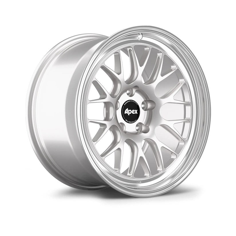 Apex ML-10RT Alloy Wheel 17x9.5 ET35 5x120 Race Silver With Machined Lip 72.56mm CB