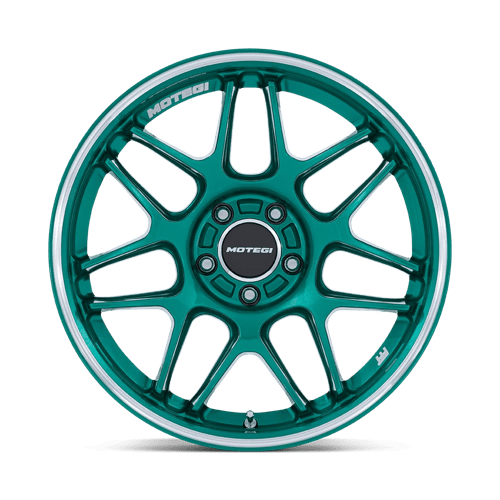 Motegi MR158 TSUBAKI Alloy Wheel 19x8.5 ET35 5x114 Hokkaido Green With Machined Lip 72.56mm CB