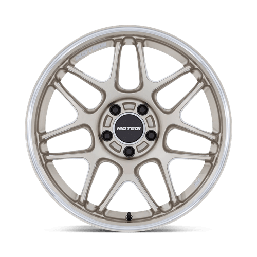 Motegi MR158 TSUBAKI Alloy Wheel 19x8.5 ET25 5x112 Motorsport Gold W Machined Lip 66.56mm CB