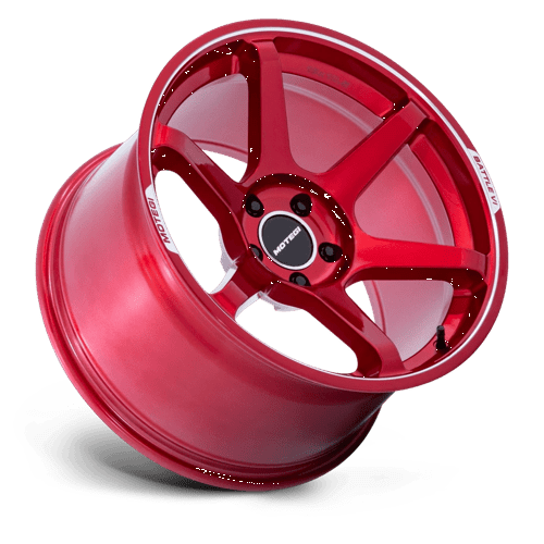 Motegi MR160 BATTLE VI Alloy Wheel 19x8.5 ET30 5x100 Cherry Red Metallic With Mch Lip 56.15mm CB
