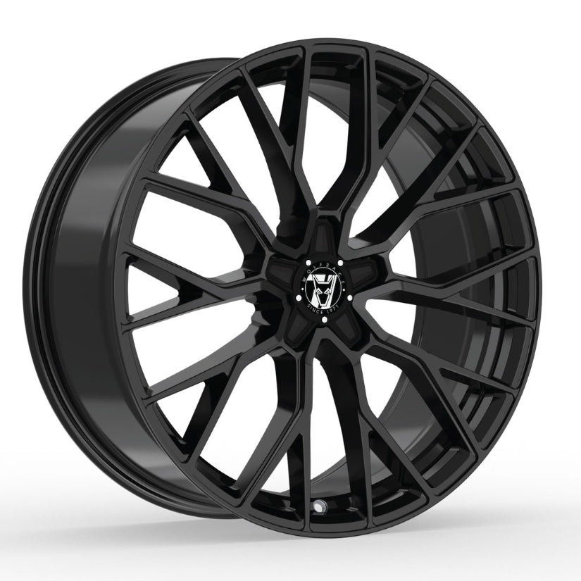 Wolfrace 71 Munich GTR Alloy Wheel 22x9.5 ET35 5x115 Gloss Raven Black 110mm CB