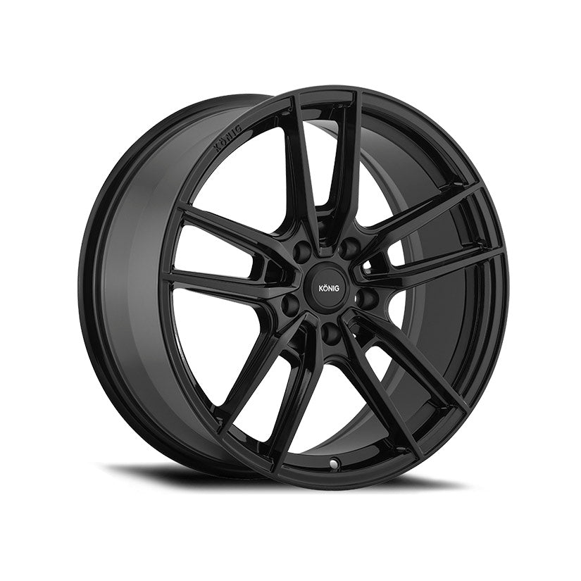 Konig Myth Alloy Wheel 17x8 ET43 5x112 Gloss Black 66.6mm CB