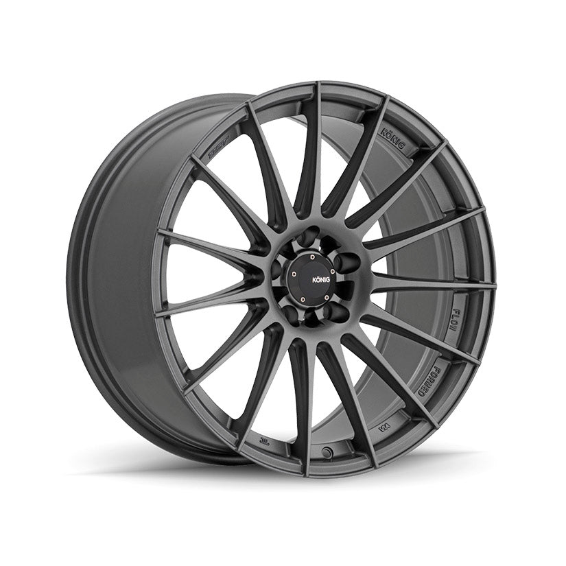 Konig Rennform Alloy Wheel 18x8 ET35 5x114.3 Matte Grey 73.1mm CB