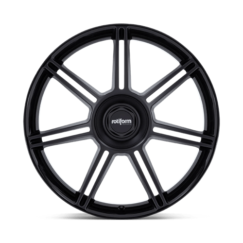 Rotiform FRA Alloy Wheel 22x12 ET60 5x130 Gloss Black With Matt Black Spokes 71.5mm CB