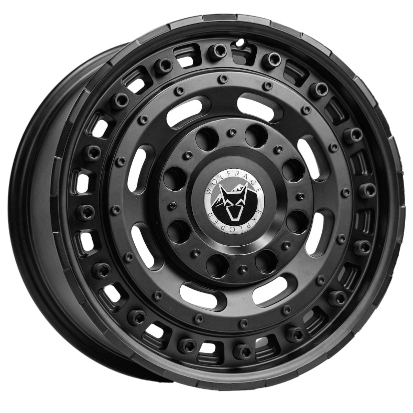 Wolfrace Explorer Slotmag Alloy Wheel 17x8 ET35 5x118 Matt Black 110mm CB