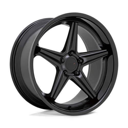 TSW LAUNCH Alloy Wheel 20x10 ET25 5x120 Matt Black With Gloss Black Lip 76.1mm CB