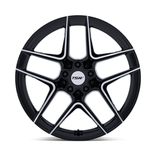 TSW TW008 SLIPSTREAM Alloy Wheel 19x8.5 ET42 5x112 Gloss Black With Machined Face 66.56mm CB