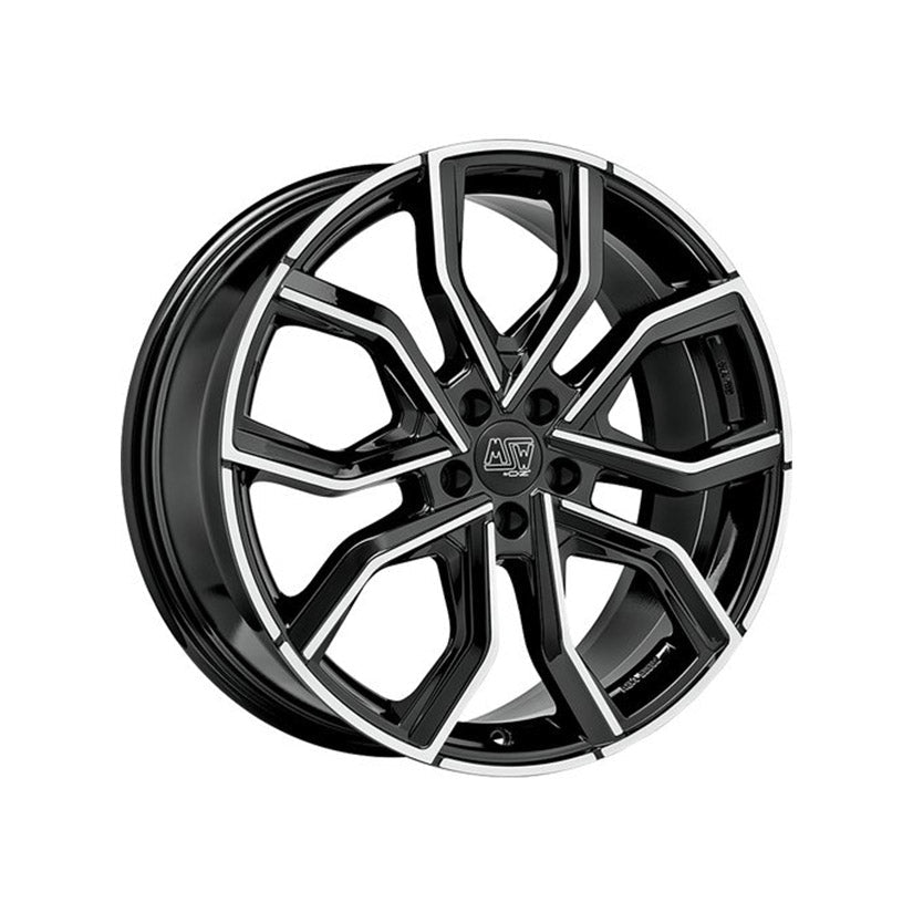 MSW Urban Cross 41 Alloy Wheel 19x8 ET50 5x114.3 Gloss Black Full Polished 73mm CB
