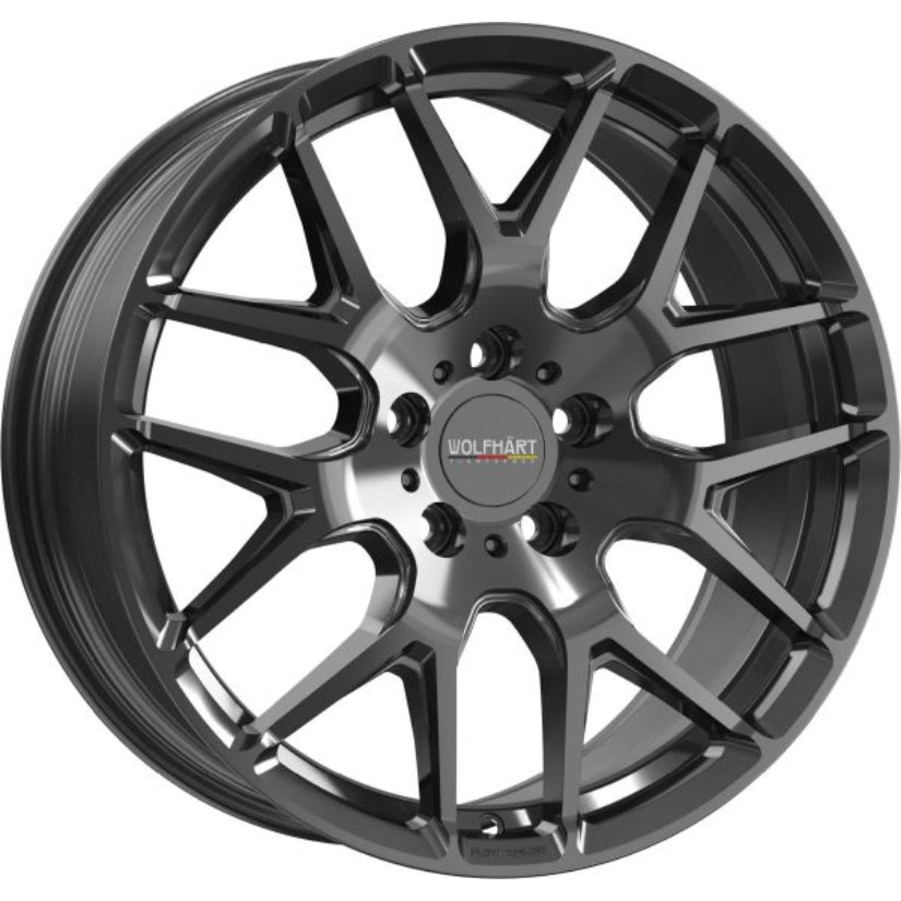 Wolfhart Flowformed Munich 3 Alloy Wheel 20x8 ET40 5x120 Gloss Black 72.6mm CB