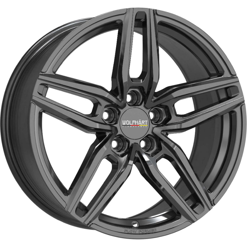 Wolfhart Flowformed Talon 2 Alloy Wheel 18x8.5 ET42 5x112 Gloss Black 72.6mm CB
