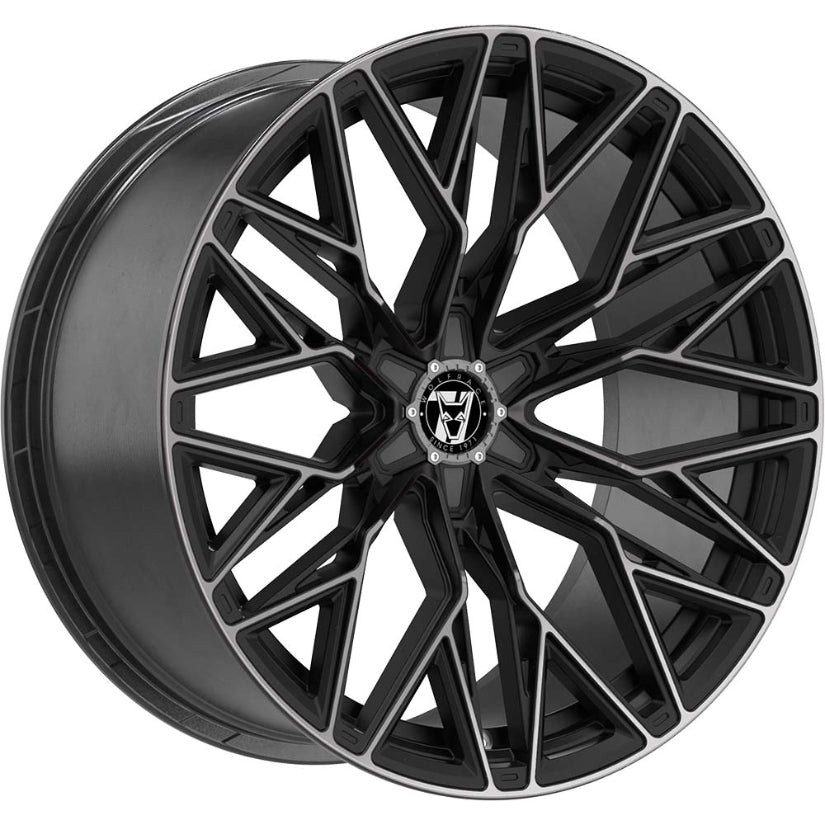Wolfrace 71 Wolfsburg GT6 Alloy Wheel 20x8.5 ET40 6x120 Gloss Raven Black Polished 74.6mm CB