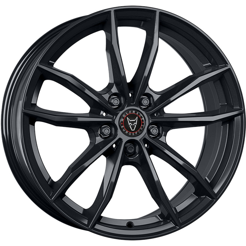 Wolfrace Eurosport TUV X12 Alloy Wheel 19x8 ET39 5x112 Diamond Black 66.6mm CB
