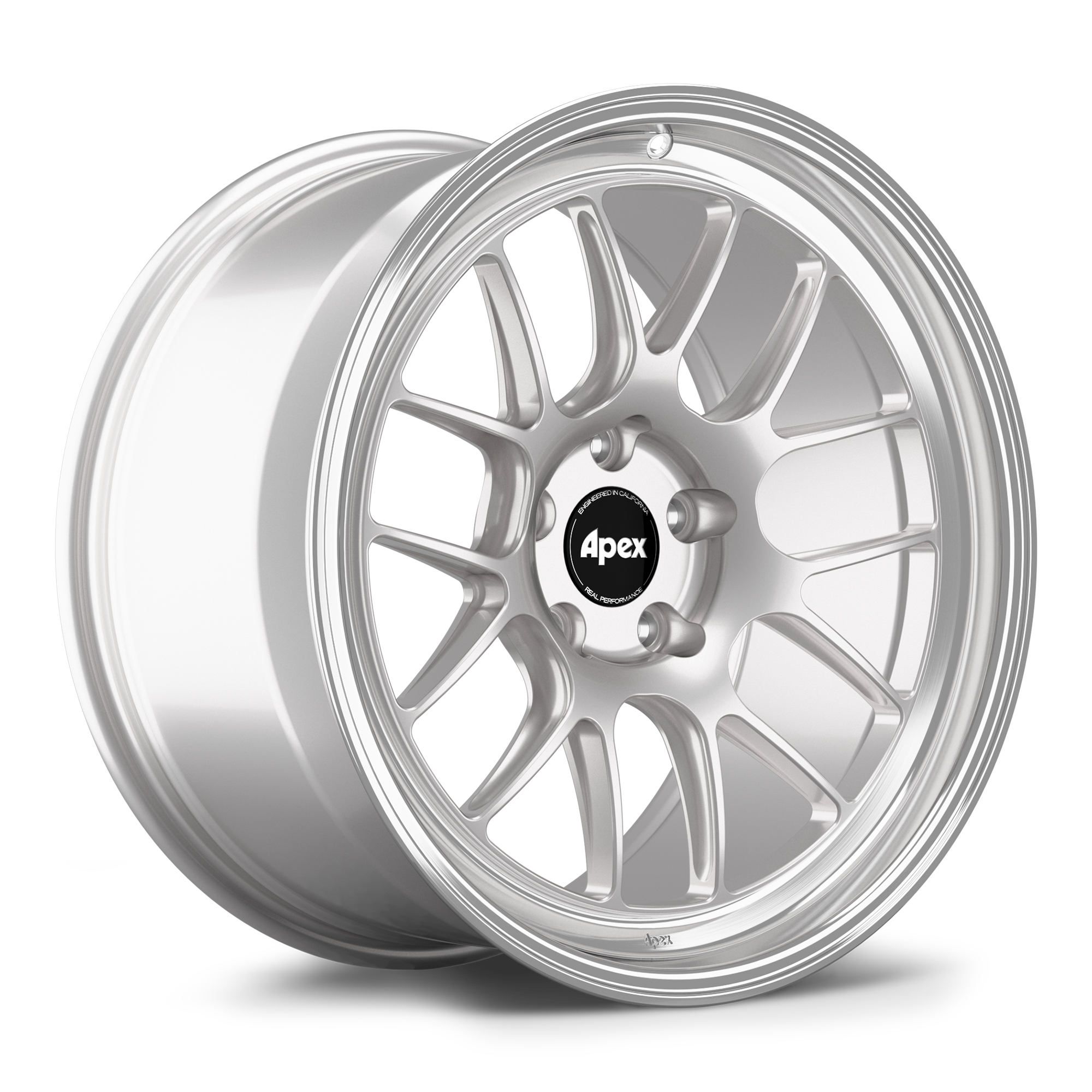 Apex ML-7RT Forged Alloy Wheel 19x9.5 ET22 5x120mm - Machined Lip - Race Silver 72.56mm CB