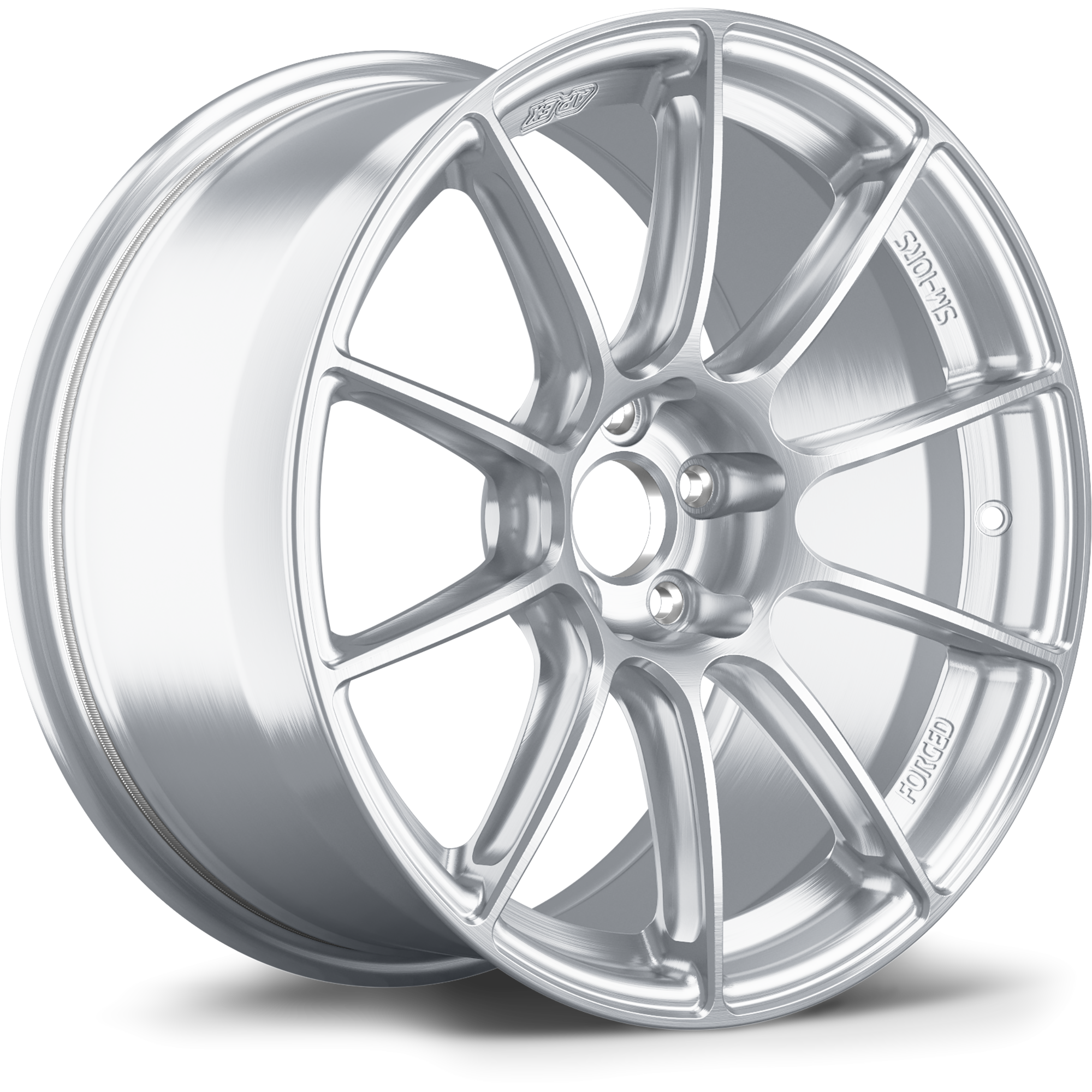 Apex SM-10RS Alloy Wheel 17x9.5 ET51 5x114.3 70.1mm CB Brushed Clear