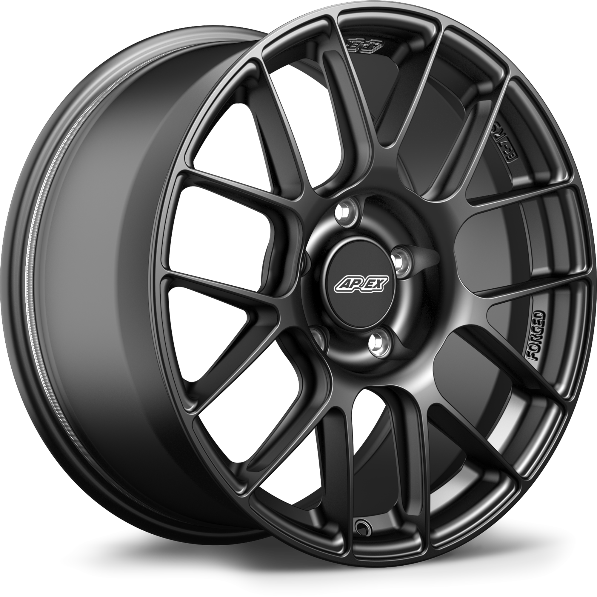 Apex EC-7RS Alloy Wheel 18x9 ET46 5x130 71.6mm CB Satin Black